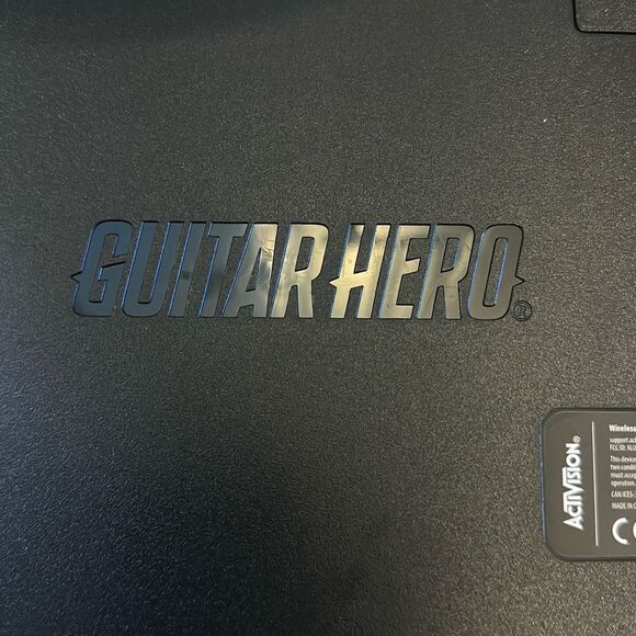 Activision Guitar Hero Power Wireless  Controller Black Gold Tested - Picture 6 of 8